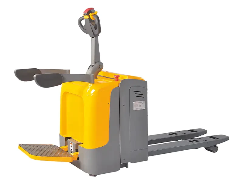 Transpallet elettrico EPV20-P/EPV25-P con pedana operatore ripiegabile