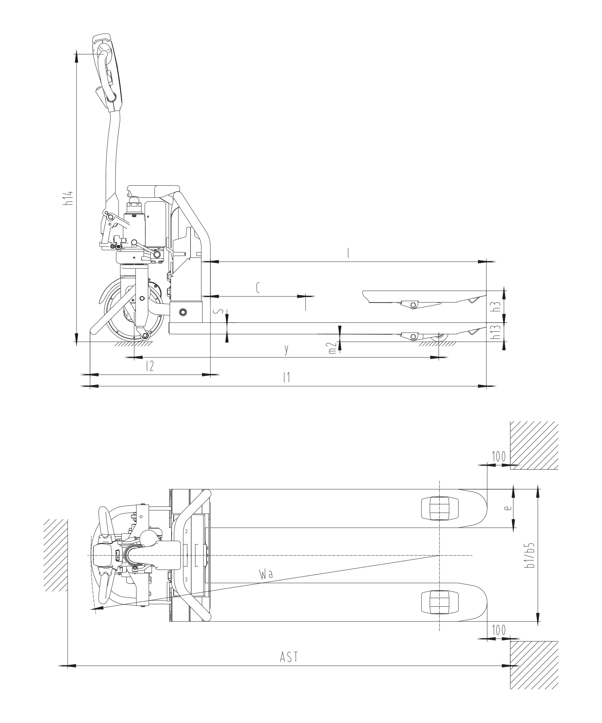 Batteria Li-ion da 48 V/20 Ah del transpallet EPV15LD-Li