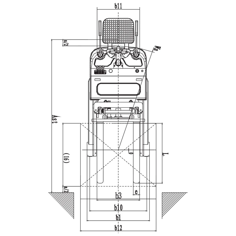Montante dell’impilatore elettrico EVVP12C-P/EVVP15C-P