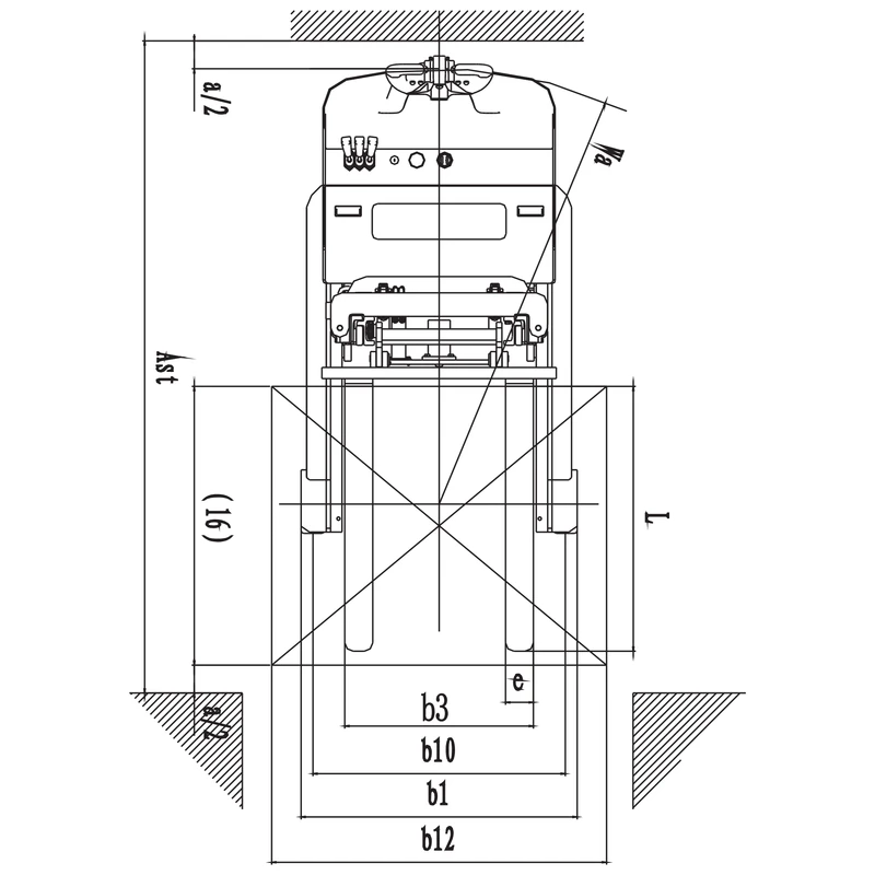 Impilatore retrattile EVVP12C/EVVP15C con altezza di sollevamento fino a 5600 mm