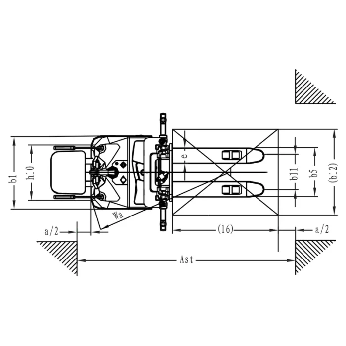 Impilatore elettrico EVV20-P per impieghi gravosi