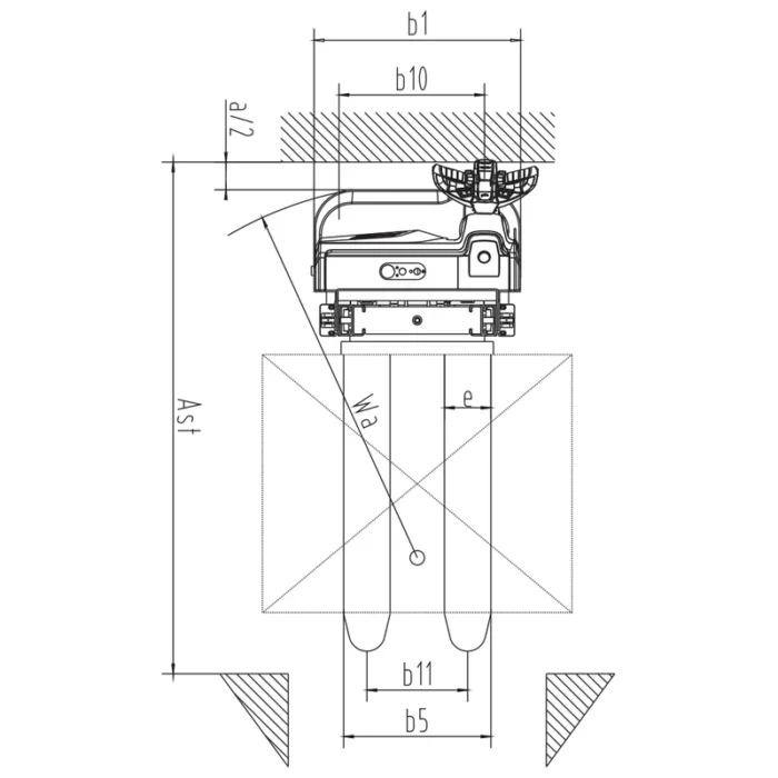 Impilatore elettrico con sollevamento iniziale EVV10B-I/EVV12B-I, immagine 3