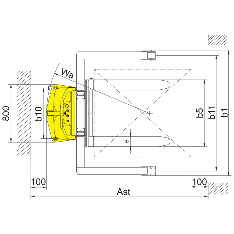 Impilatore semielettrico PEVV10-DPV/PEVV15-DPV con sollevamento elettrico