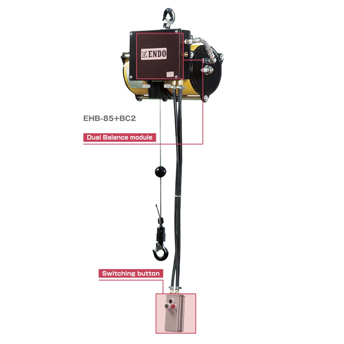 Bilanciatore pneumatico a gravità zero ENDO EHB BC2