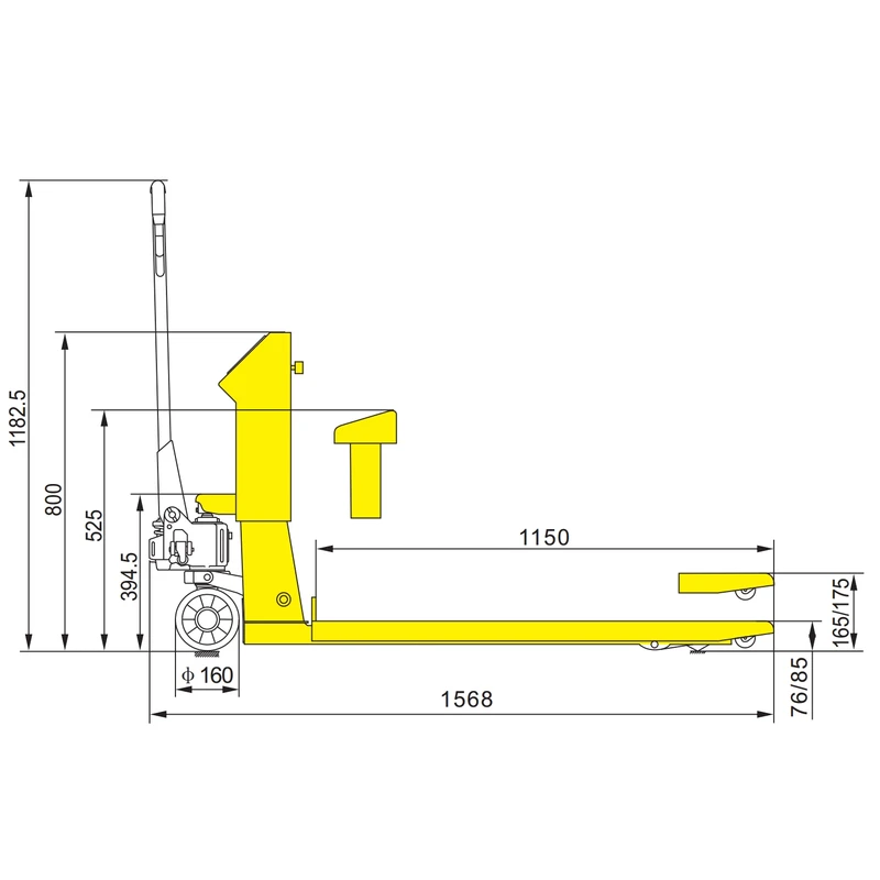 Transpallet pesatore RPVV2000/RPVV2000P con stampante integrata