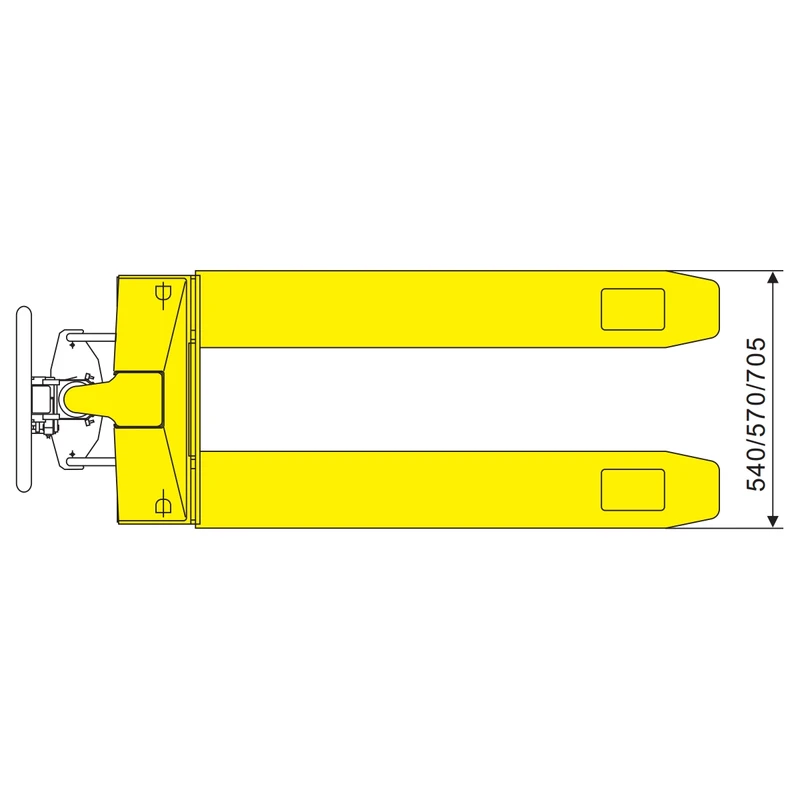 Transpallet pesatore da 2000 kg RPVV2000/RPVV2000P