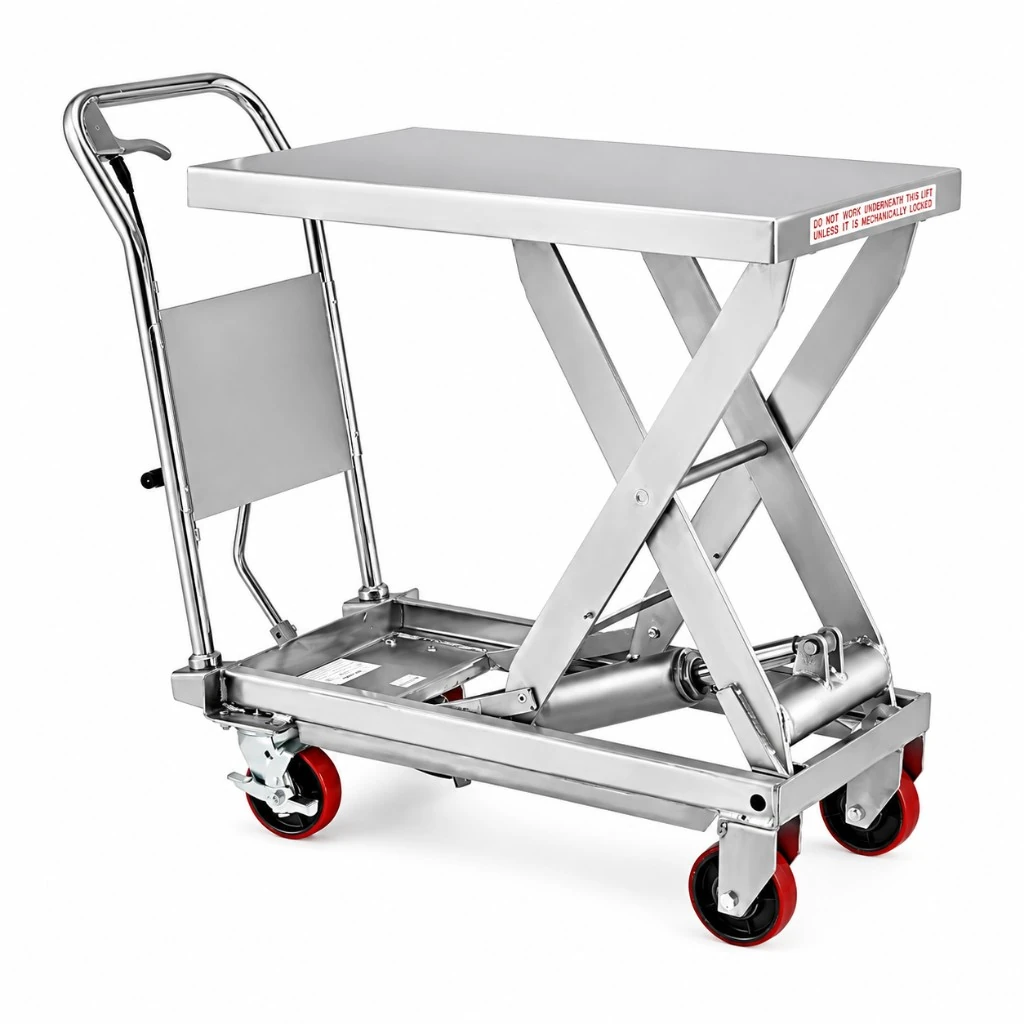 Tavola elevatrice mobile in acciaio inox (MPS300S) 300 kg