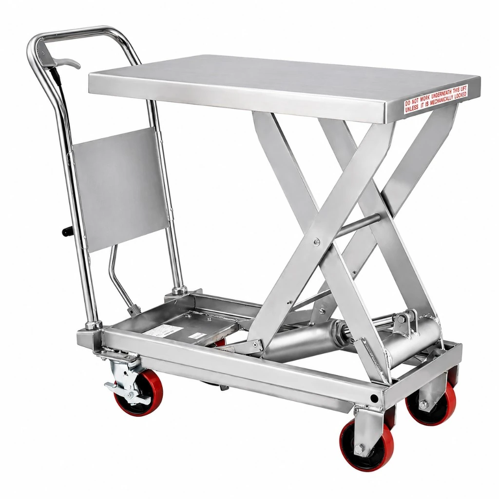 Tavola elevatrice mobile in acciaio inox (MPS500S) 500 kg