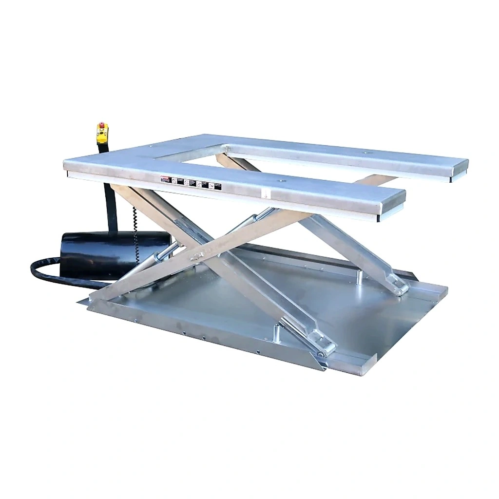 Tavola elevatrice a U in acciaio inox AISI 304 (UHS1000S) 1000 kg