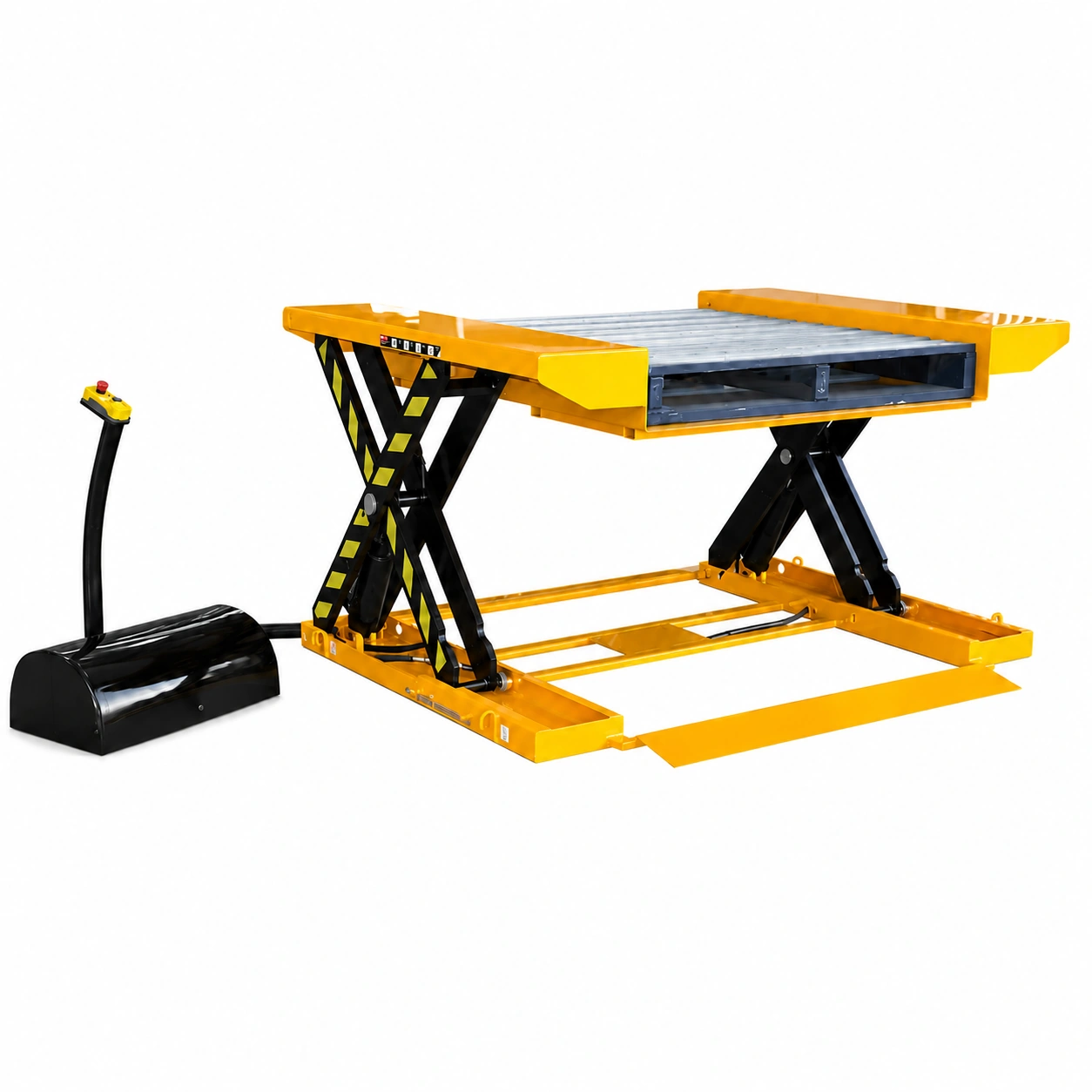 Tavola elevatrice ultraribassata con rampa 500-1500 kg