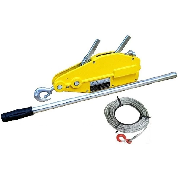 Dettaglio del paranco manuale a fune passante RPDS3200 da 3200 kg