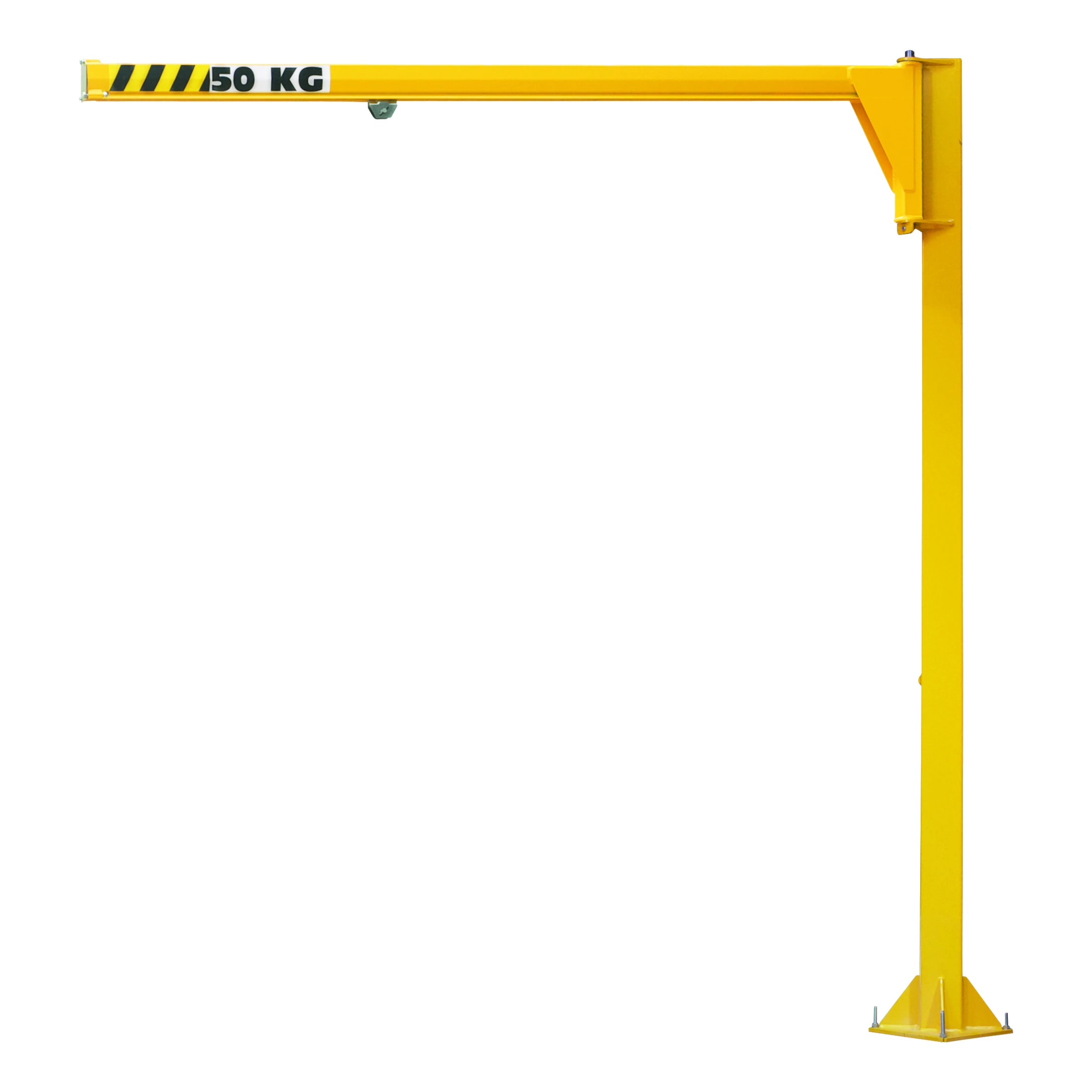 Gru a bandiera a colonna ribassata con carrello (NSDK) 270° 50-100 kg 2-5 m