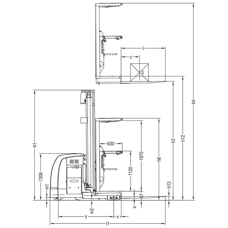 Commissionatore elettrico VKV15 per scaffalature alte, vista 4
