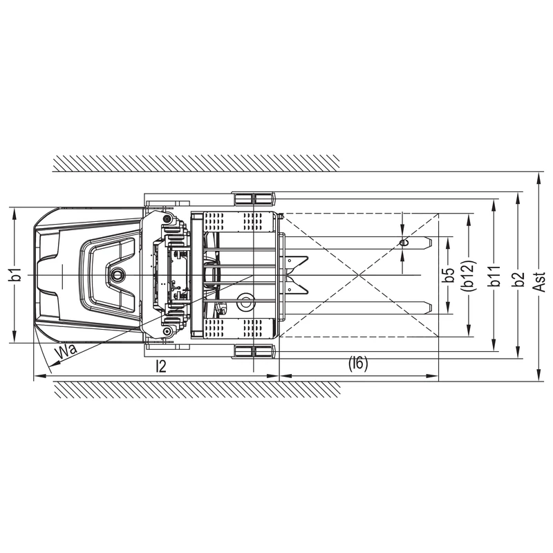 Commissionatore verticale VKV15 con piattaforma operatore, vista 5