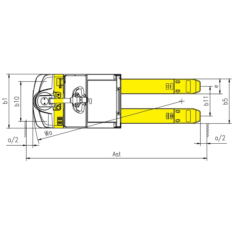 Commissionatore orizzontale per magazzino NKV30-P 3000 kg