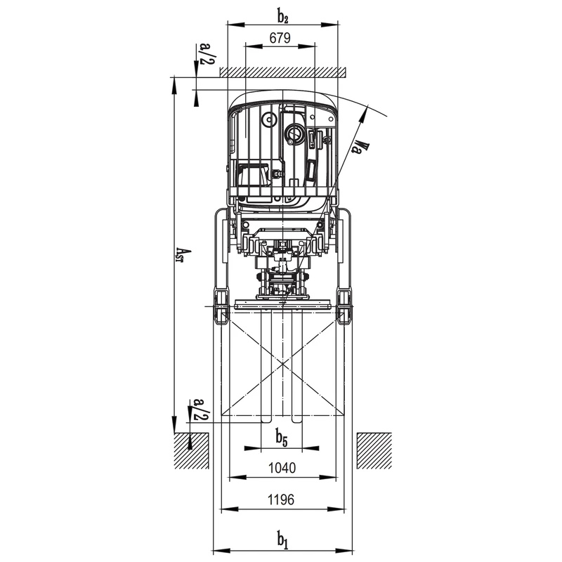 Carrello retrattile elettrico da magazzino REV20DDS, portata 2000 kg