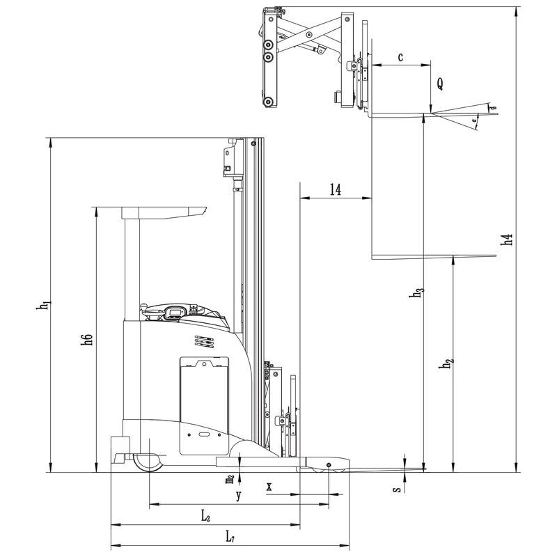 Display multifunzione del carrello retrattile REV15DS/REV18DS