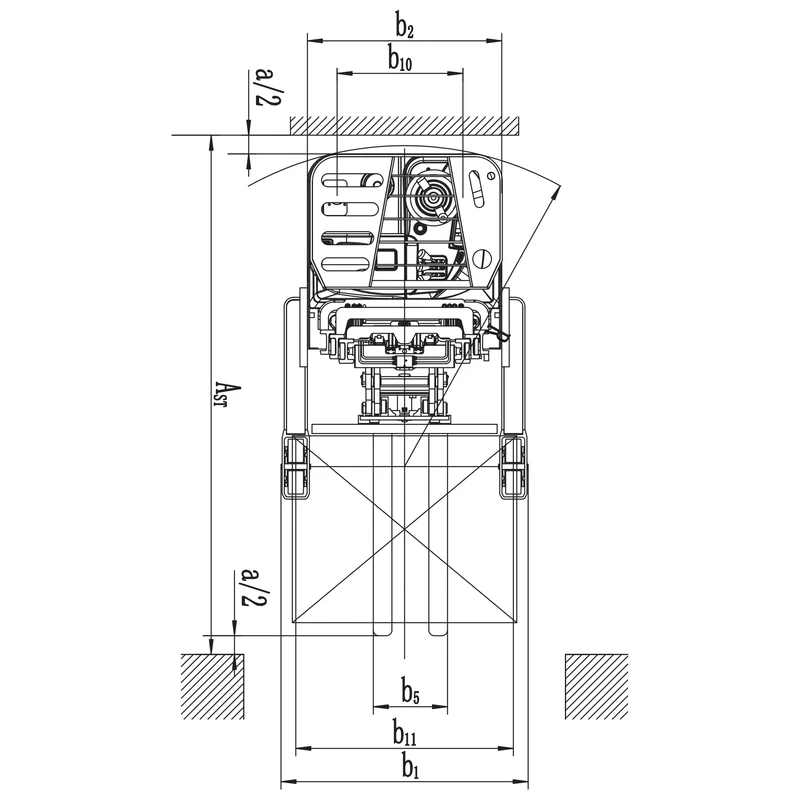 Forche del carrello retrattile elettrico REV15DS/REV18DS