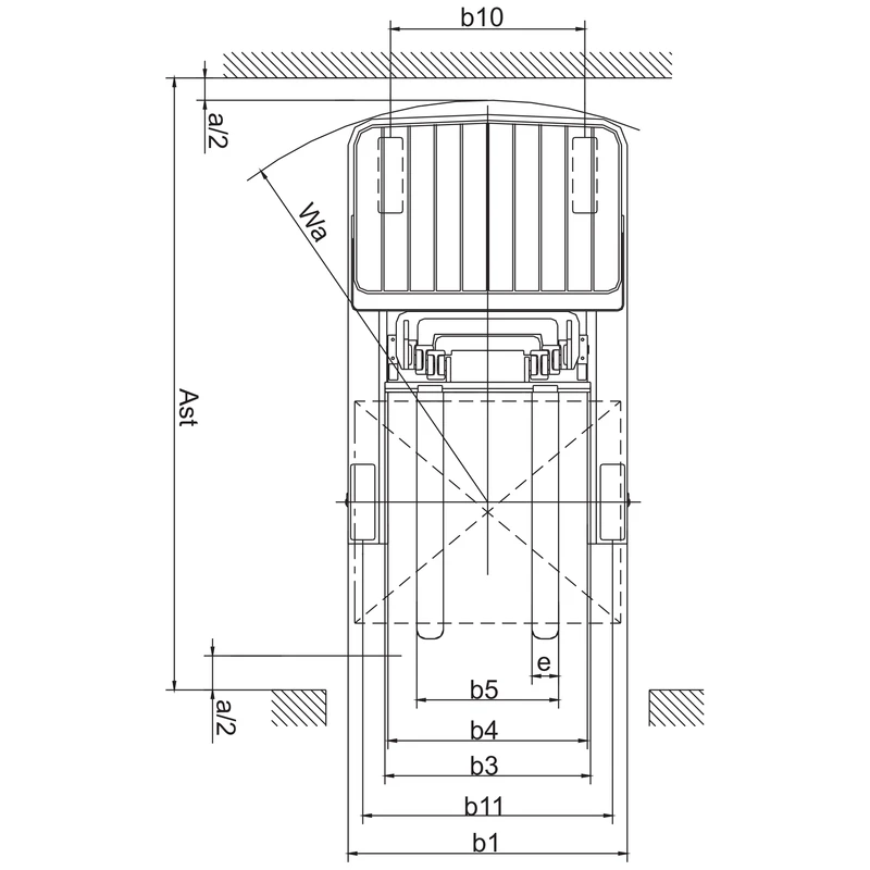 Carrello retrattile elettrico REV15SJ con altezza di sollevamento fino a 6.200 mm