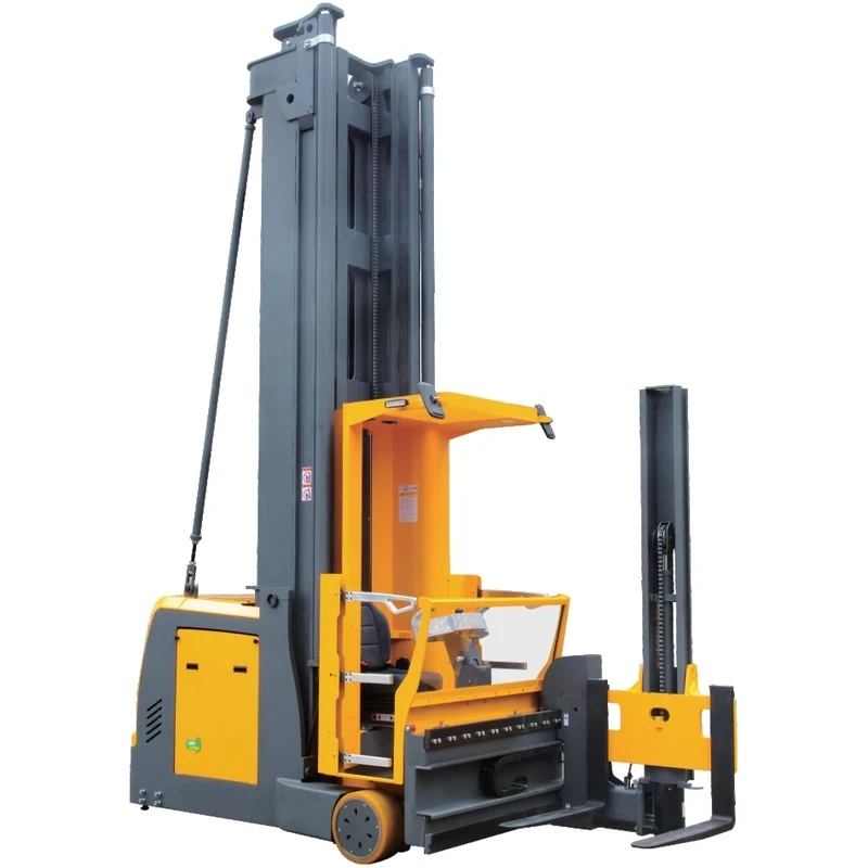 Carrello retrattile per corsie molto strette con operatore a bordo REV15TS, vista 2
