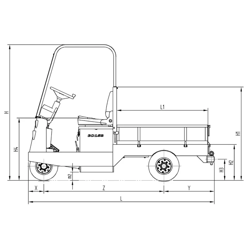 Carrello elettrico a pianale VEV10/VEV15 - postazione operatore