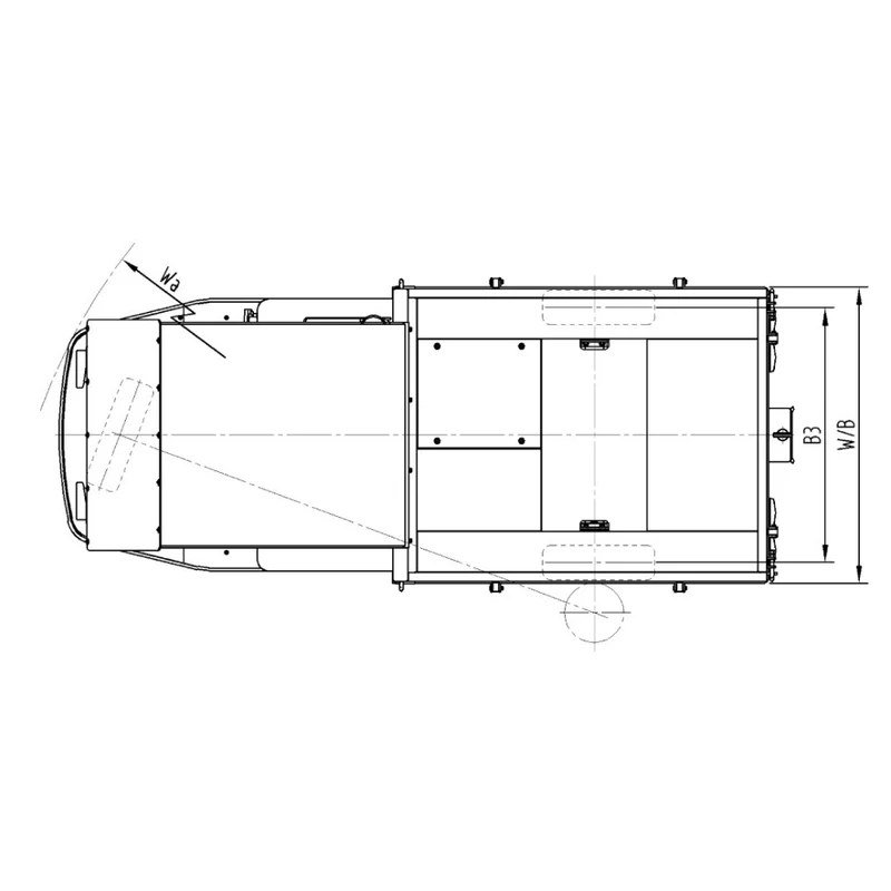 Carrello elettrico a pianale VEV10/VEV15 per impieghi di magazzino