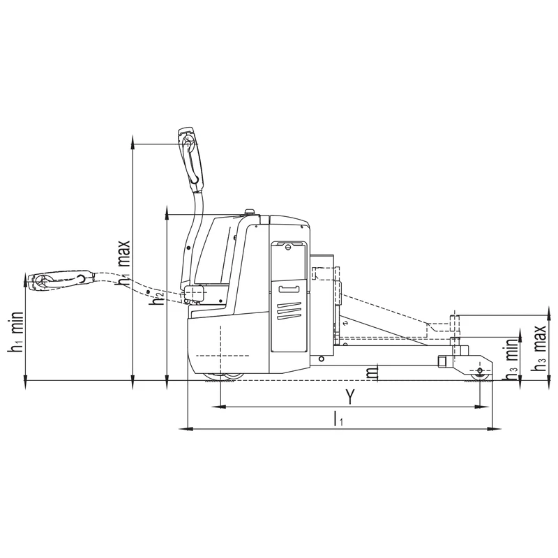 Postazione operatore ergonomica del trattore da traino VEV25H