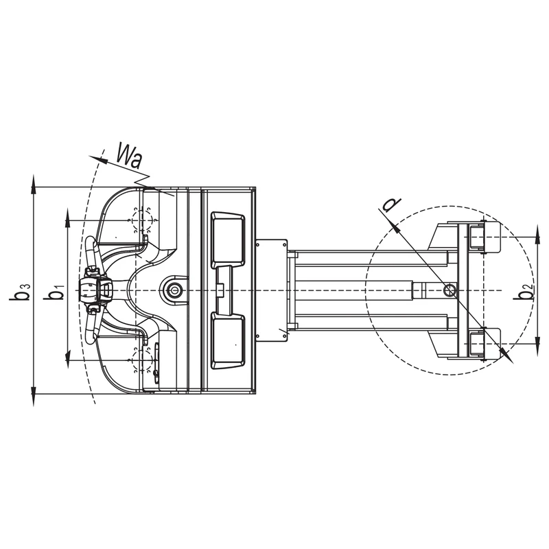 Trattore elettrico da traino VEV25H con freno di servizio elettromagnetico